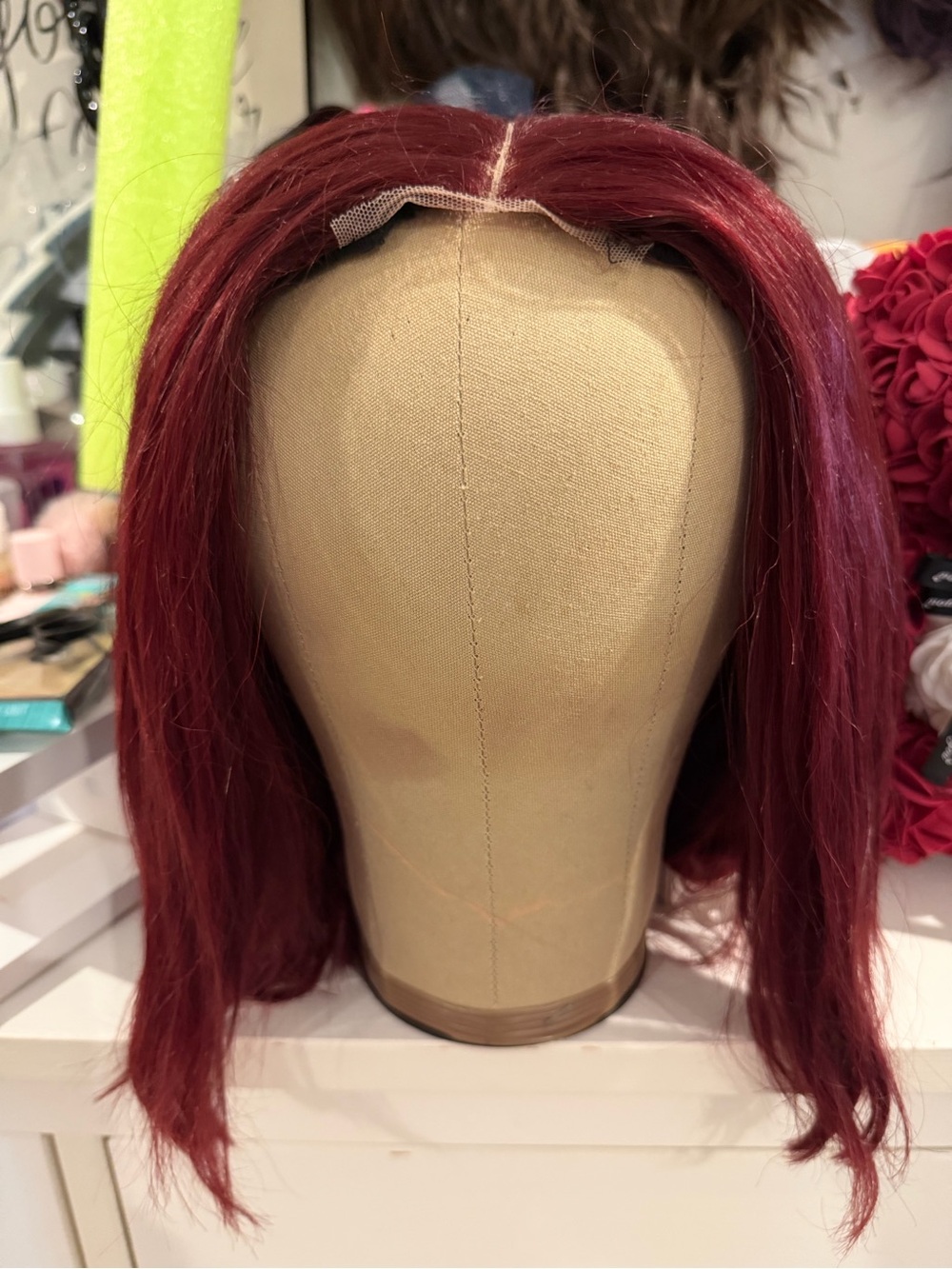 Deep Burgundy Lace Front Wig - Women Hair